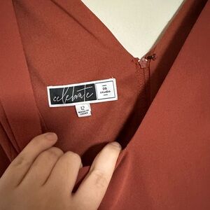 David's Bridal Rust Wedding Dress